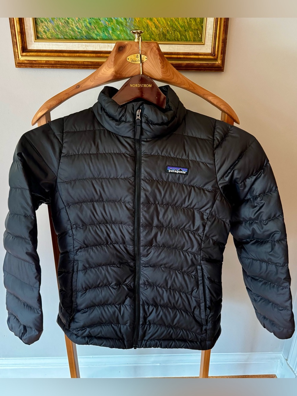 Patagonia Kids Black Quilted Down Jacket